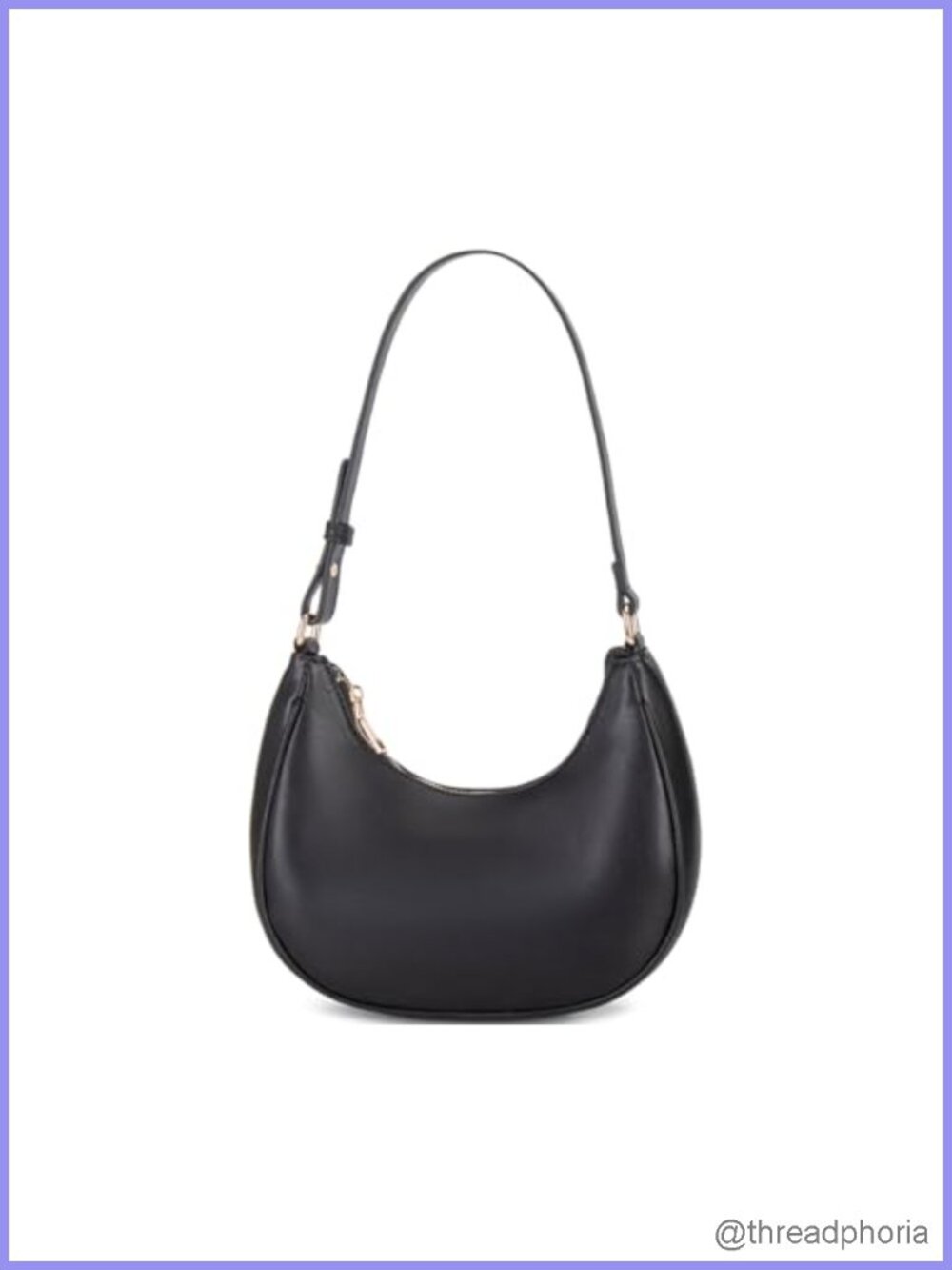 Crescent Hobo Shoulder Bag Women Cute PU Leather Mini Clutch Purse Tote